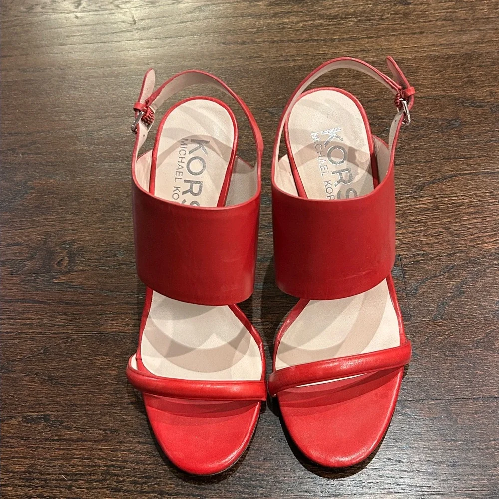 Michael Kors Women’s Elegant Red Heels Size 9.5